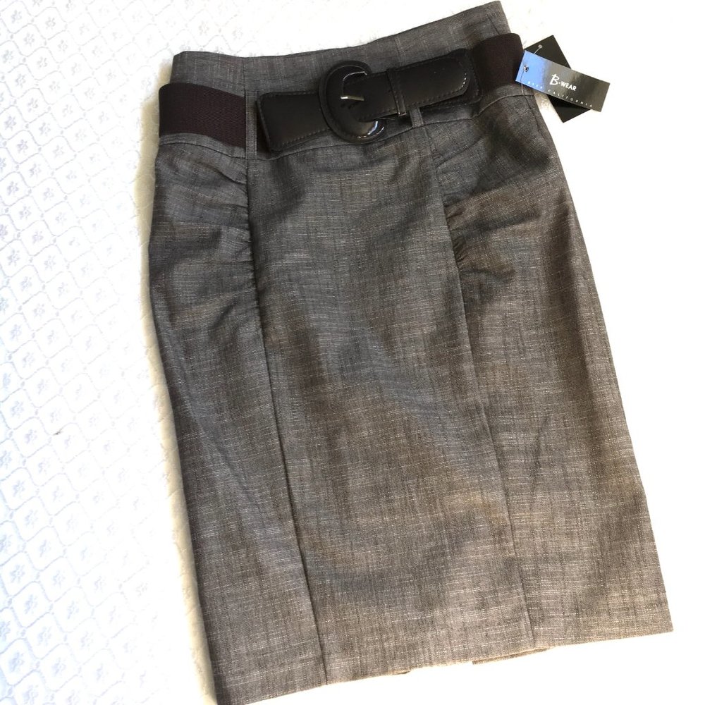 Pencil Skirt with Matching Belt B-WEAR NWT